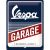 Vespa Garage Tablica Szyld 30x40cm Garaż Skuter